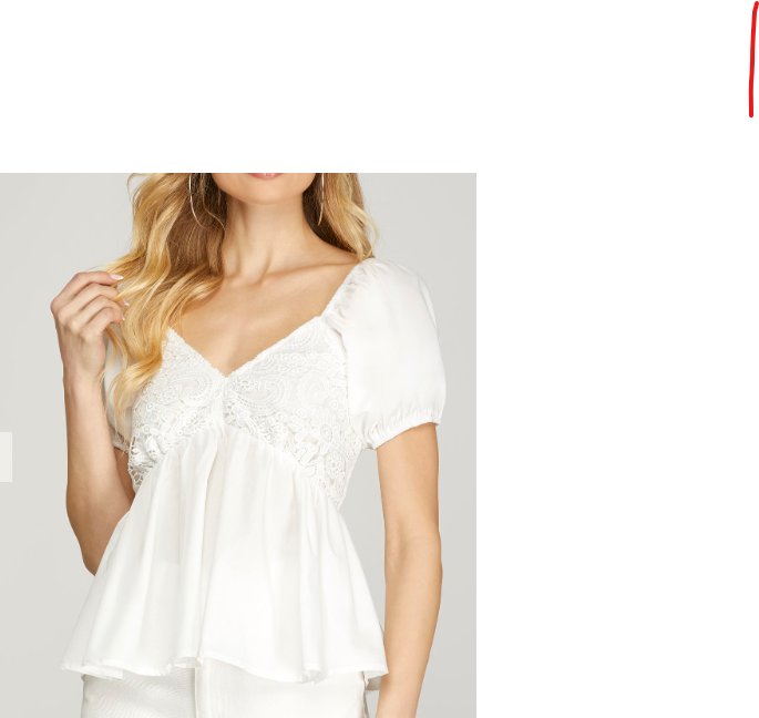 Puffed Sleeve Top