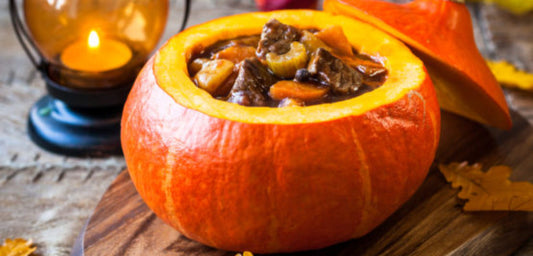 Beef Stew in a Pumpkin