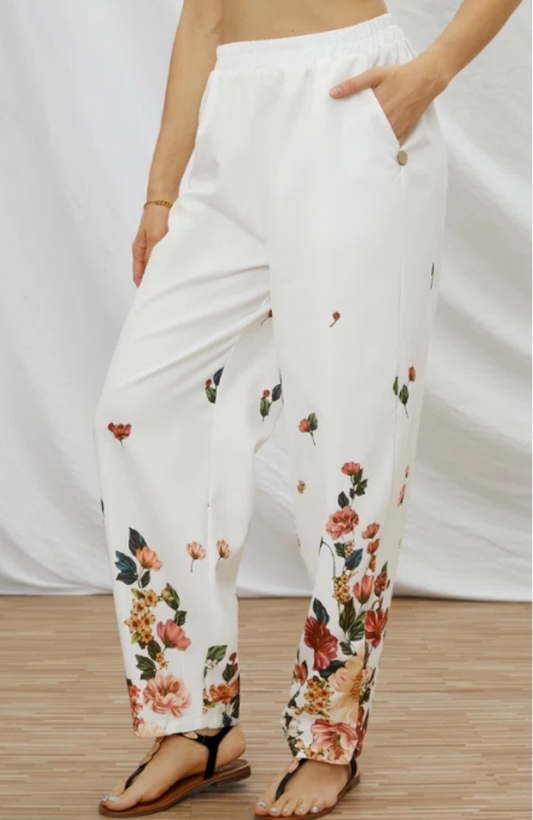 Floral Casual Pants